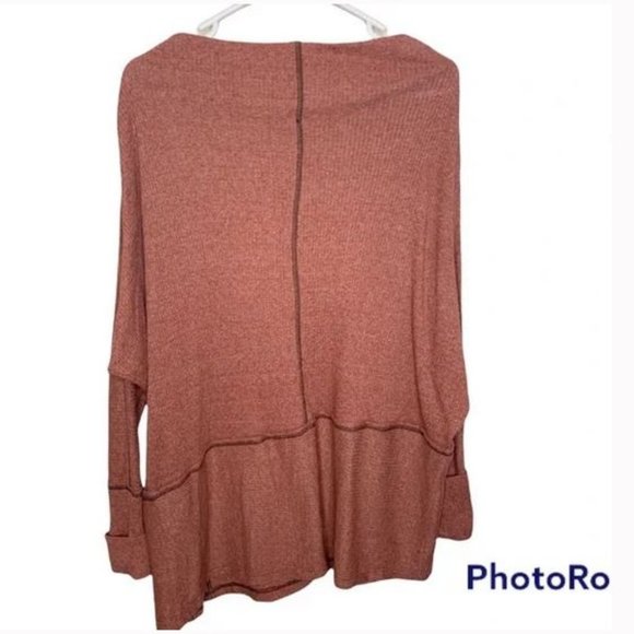 We The Free People Londontown Thermal Tunic Top in Rust, XS - Picture 7 of 12